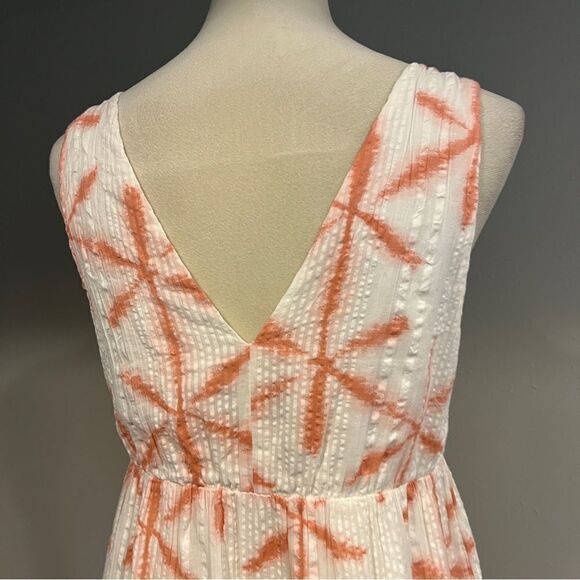 Loft deep v-neck Sleeveless Tie dye mini a-line dress size small - Picture 7 of 12